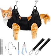 PatiencET Cat Grooming Hammock Pet Hammock Cat Nail Clipper Hammock for Nail Trimming Dog Sling f...