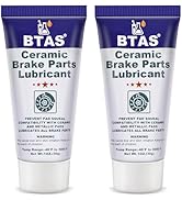 BTAS Brake Anti Seize&Squeal Synthetic Ceramic Grease 1 oz 2 Pcs,Caliper Pad Pin Parts Assembly L...