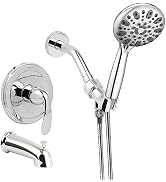 WRISIN Shower Faucet Set Chrome, Shower Valve Kit with 4.7 Inch Handheld Shower Head