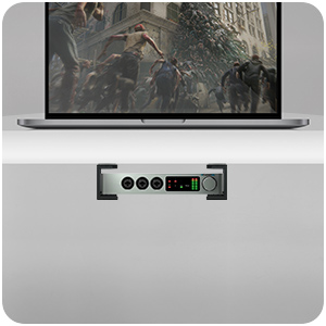 Horizontal mounts for routers laptops 3m tape stick-on safe storage