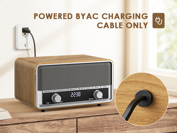 Retro Bluetooth Speaker digital radio am fm