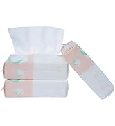 Careboree 300 Count Ultra Soft Dry Baby Wipes Unscented Multi-Purpose Pure Cotton Tissue (3 PACK-...