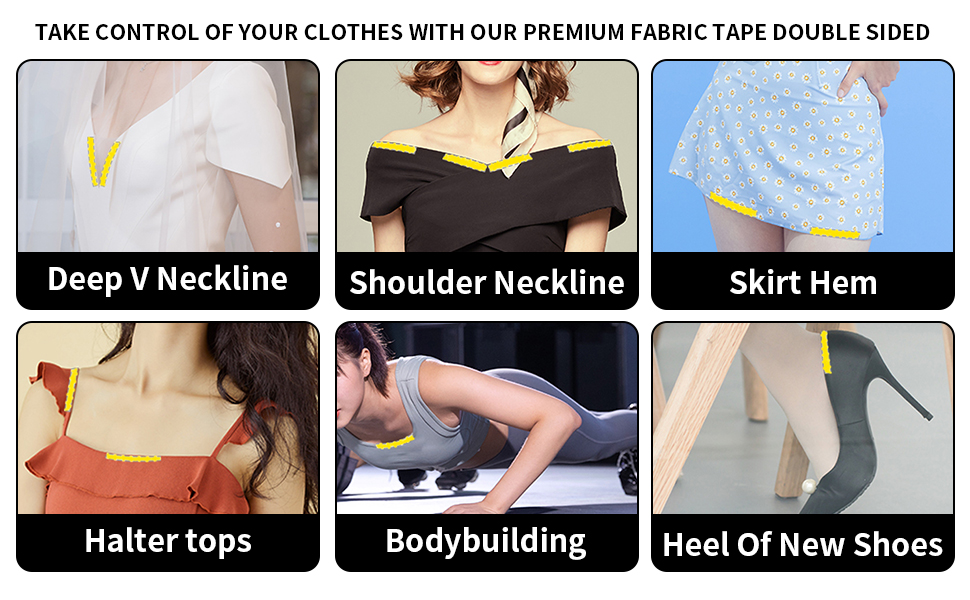 Clear Hollywood Fashion Tape for Clothes