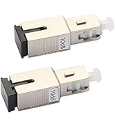 SC/UPC Fiber Optic Attenuator 10dB, 2 Pack,in-Line Attenuator, Male/Female, Single-Mode Fixed, dB...