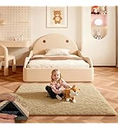 Ehayx Light Tan Rugs for Bedroom, 4x6 Soft Fluffy Small Area Rug for Living Room, Shag Bedside Ca...