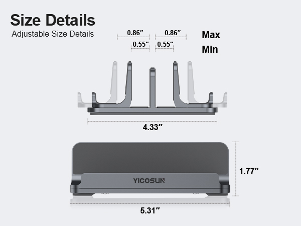 4 Slot Size Deatils