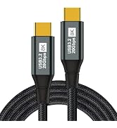USB C Monitor Cable 3.3FT-8K@60Hz USB-C Video Cable-100W PD Fast Charging-USB 3.2 Gen 2 20Gbps Ty...