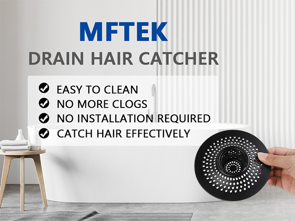 MFTEK tub drain hair catcher