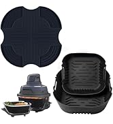 Silicone Heat Resistant Mat for Ninja Crispi,2Pc Silicone Air Fryer Liners for Ninja Crispi 4-QT&...
