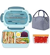 NatraProw Bento Box Adult Lunch Box with Bag, Lunch Containers for Adults, Leakproof Lunch Box fo...