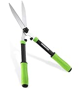 WORKPRO Hedge Shears, 23'' Manual Hedge Trimmers with Chrome Plated Steel Blade & Ergonomic Handl...