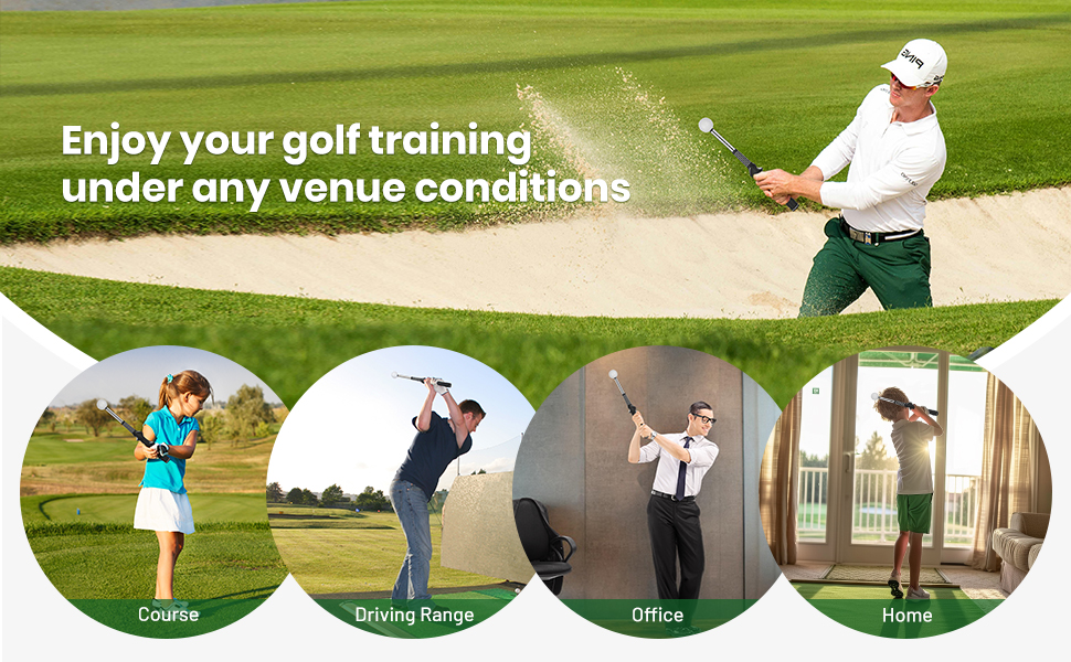 Retractable Golf Swing Training Aid