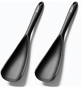 Silicone Spatula Spoon, Great for Both Cooking and Serving Durable BPA-Free Matte Black Silicone,...