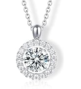 boya Moissanite Necklace for Women, Dancing Necklace for Anniversary Mother's Day Valentines Chri...
