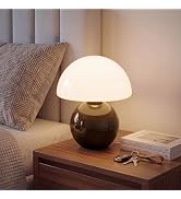 Dawnwake Mushroom Lamp Table Lamp for Bedroom,Desk Bedside Small Lamps for Living Room Night Stan...