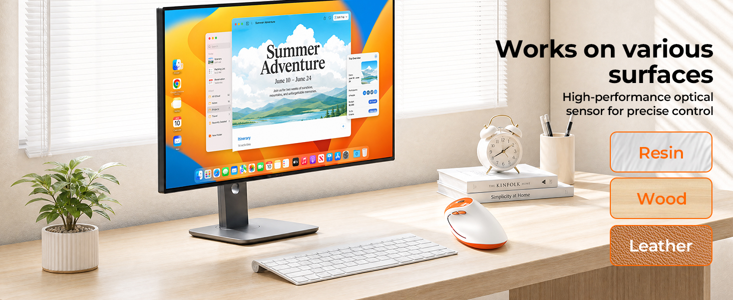 bluetooth ergonomic mouse rechargeable wireless mouse silent wireless mouse quiet click mouse