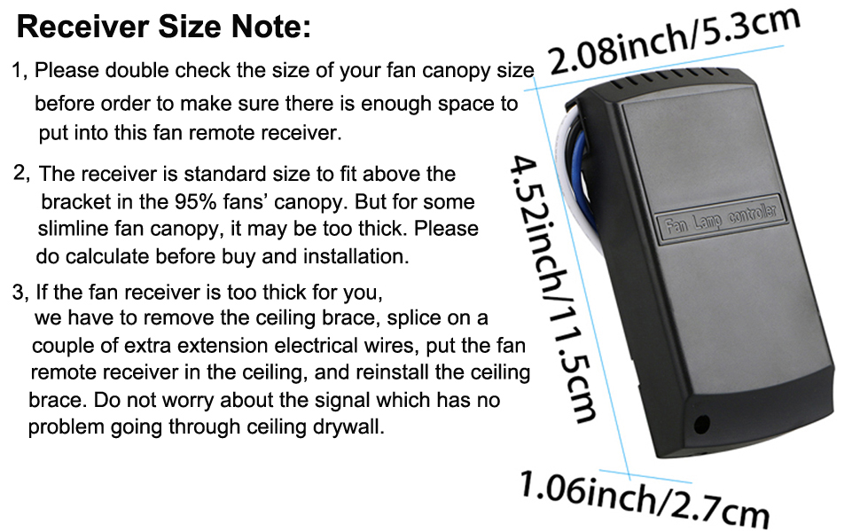 Ceiling fan remote control kit