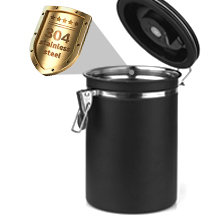 vacuum coffee canister with airtight lids