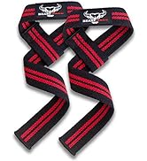 BEAST RAGE Weight Lifting Straps Fitness Padded Wrist Support Gel Advanced Grips Dumbbell Bar Wra...