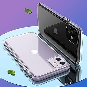 iphone 11 case clear ultra thin slim fit protective case for girls women