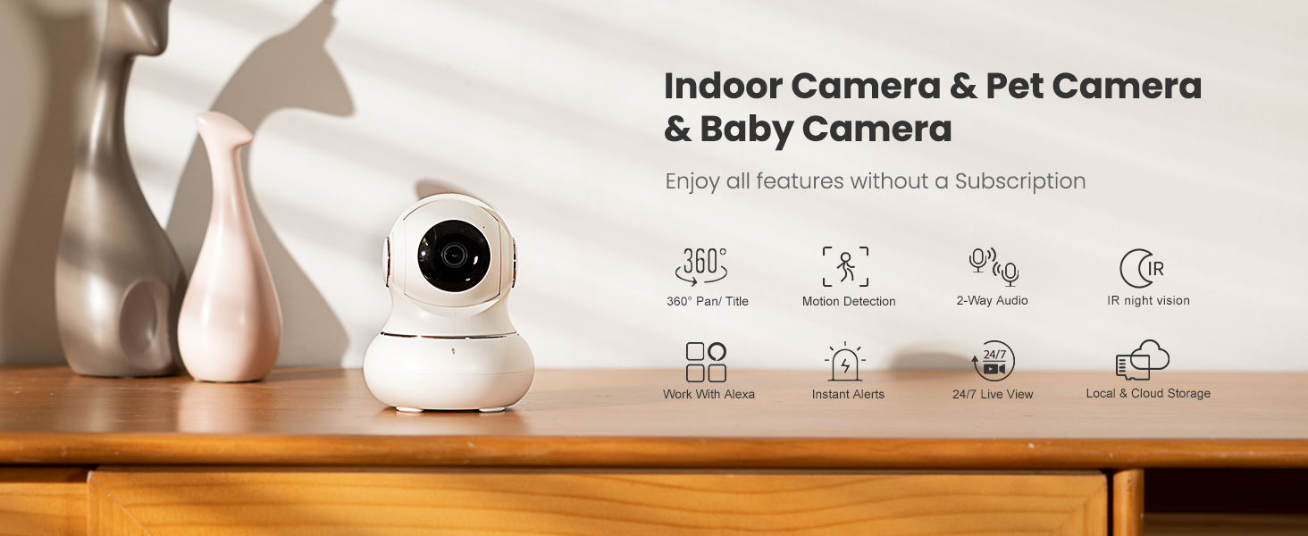 the indoor camera & baby camera