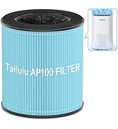 Tailulu Official AP100 Air Purifier Replacement Filter, 3-in-1 Air Purifier Filter, True H13 Filt...