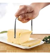 Stainless Steel Butter Cutter, Easy Slicing Butter Slicer with Ergonomic Handle, Non-Stick Wire C...