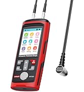 Wintact Digital Ultrasonic Thickness Gauge, Range 0.039 to 11.81 in with Probe for Measuring Meta...