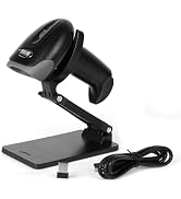 Rabitpos QR Bar Code Scanner with Foldable Stand, 1D 2D Scanner 2.4G Wireless & USB Wired Con...