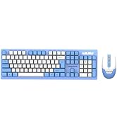 Tongyangat Wireless Keyboard and Mouse Combo, 2.4G Full-Size Keyboard Mouse Set, Plug & Play, Qui...