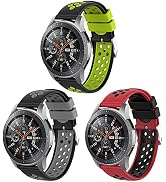 PINHEN 3 Pack 22mm Watchbands Compatible with Samsung Galaxy Watch 46mm SM-R800 R800/Galaxy Watch...