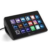 AJAZZ AKP153 Stream Studio Controller Keypad Type-c Wired Keyboard-Black | 15 Macro LCD Key,1 Sid...