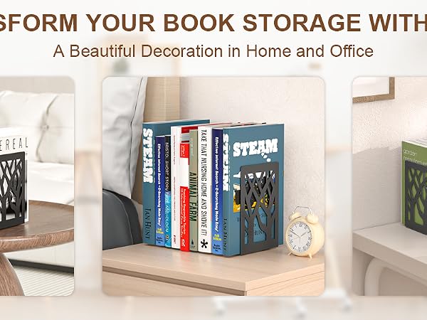 black decor bookends
