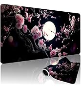 ModrnGld XXL Gaming Mouse Pad 35.4 x 15.7 Inch, Large Extended Desk Mousepad with Cherry Blossom ...