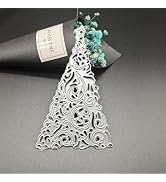1Pc Silver Christmas Tree Cutting Dies Metal Die Cuts Xmas Star Tree Embossing Stencils for DIY S...