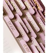 Bible Tabs for Women Study Bible, Gold Embossed Matte Catholic Bible Tabs Pink, Bible Book Index ...