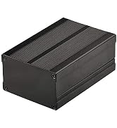 Eightwood Aluminum Electronic Enclosure, HiFi Audio Amplifier Ham Radio Project Box, PCB Board Ca...