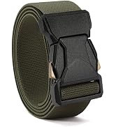 CHAOREN Tactical Belt Men - 1.5" Stretch Belt for Work - Quick Release for Military Casual Jeans ...