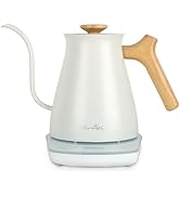 Harriet Gooseneck Electric Kettle - 1200W Fast Heat, 0.8L Stainless Steel, Precision Temp Control...