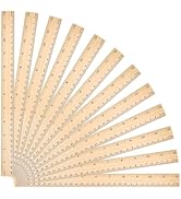 Ruler 12 Inch Wooden Rulers 12 Packs for School,Home and Office(30 cm)