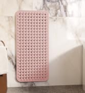 homerella bath mat non-slip anti-mold shower mat family bathroom safe for kids and adults