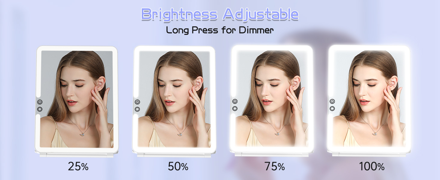 Smart Touch Dimmable Brightness, No Matter When You Put on Your Makeup
