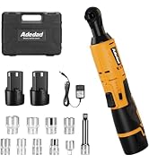 Adedad Cordless Ratchet Wrench Set, 3/8