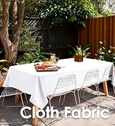 Hiasan Pink Tablecloth for Rectangle Tables - Waterproof and Spillproof Washable Fabric Table Clo...