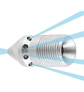 Stainless Steel SS304 Drain Blaster Cleaning Nozzle Pressure Washer Sewer Jetter Nozzle 3/8" BSP ...