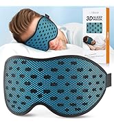 LitBear Breathable Sleep Mask, 3D Eye Mak Sleep for Side Sleepers Women Men, Light Blocking Sleep...