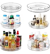 Amolliar 9"+ 11" 6 Pack Lazy Susan Turntable Organizer for Kitchen, Cabinet, Fridge, Countertop, ...