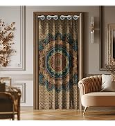 CHGCRAFT Retro Mandala Door Curtain for Doorway Bohemia Style Doorway Curtain Room Divider Curtai...