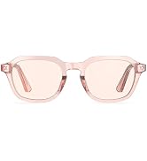 Bloomoak Rose Tinted Migraine Glasses, FL-Flex Light Sensitivity Relief for Photophobia, Eye Stra...