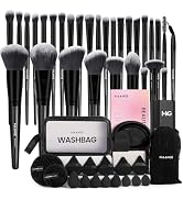 MAANGE Makeup Brush Set 51 PCS Professional Makeup Brushes for Foundation Powder Concealers Eye s...